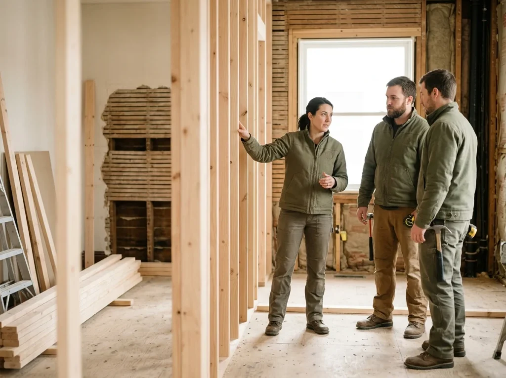 Inspecting a roof deck from inside